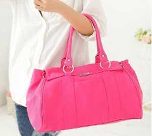 二手美迪斯包包货号6739玫红色转让信息